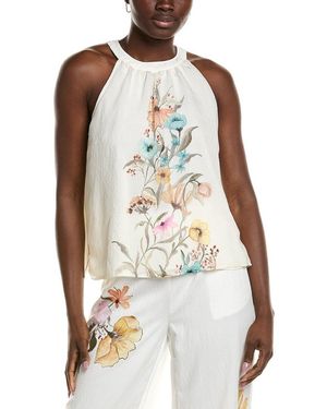 Vince Camuto High-Neck Blouse - White