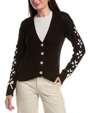 Johnny Was The Anessa Bow Cardigan - Black