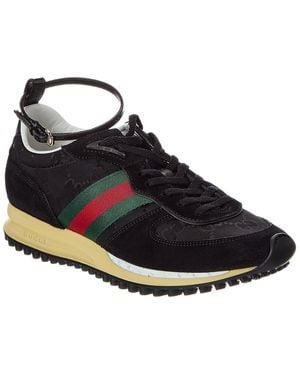 Gucci Re-Motion Gg Nylon & Suede Sneaker - Black