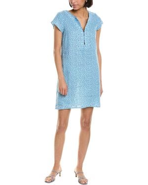 HIHO Rachel Linen Shift Dress - Blue