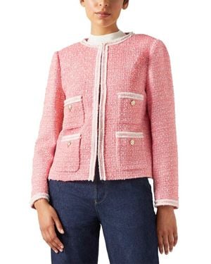 LK Bennett Charlie Wool Jacket - Red