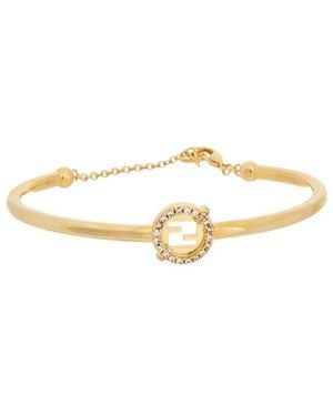 Fendi Ever Round Cz Bracelet - White