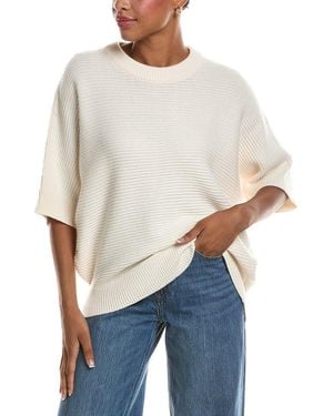 Velvet By Graham & Spencer Coco Superb Wool-Blend Jumper - White