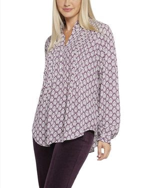 NYDJ Front Blouse - Purple