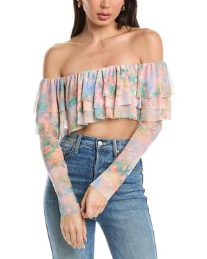 AFRM Alma Ruffle Top - Blue