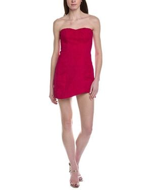 Line & Dot Orson Mini Dress - Red