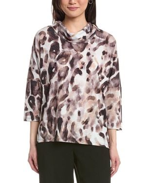 Joseph Ribkoff Cowl-Neck Knit Top - Red