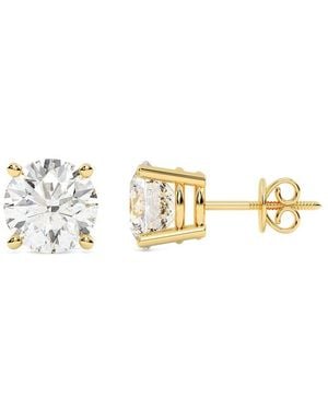 Lab Grown Diamonds 14K 8.00 Ct. Tw. Lab-Grown Diamond Earrings - Metallic