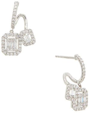 Maitre De Diamant 18K 0.93 Ct. Tw. Diamond Earrings - White