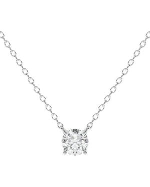 Lab Grown Diamonds 14K 0.75 Ct. Tw. Lab-Grown Diamond Necklace - Metallic