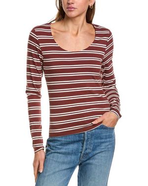 Three Dots Double Layer Front Panel T-Shirt - Red