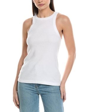 James Perse Set Of 2 Cutaway Rib Tank - White