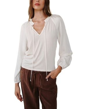 Bella Dahl Raglan Shirt - White
