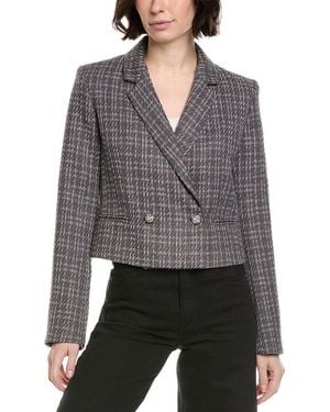 Rag & Bone Elvy Tweed Blazer - Grey