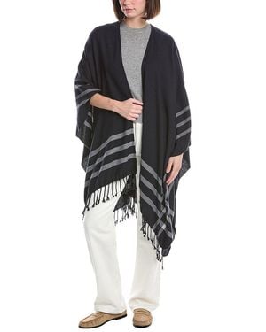 Vince Summer Cashmere-Blend Cape - Black