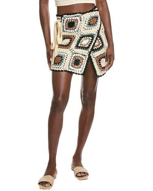 Elan Crochet Wrap Skirt - Multicolor