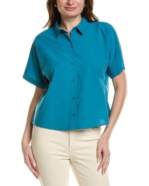 Eileen Fisher Classic Collar Shirt - Blue