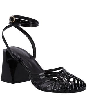 Alohas Jessa Leather Sandal - Black