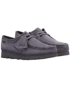 Clarks Wallabee Gtx Suede Moccasin - Grey