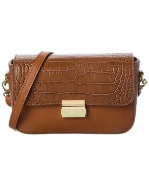 Italian Leather Crossbody - Brown