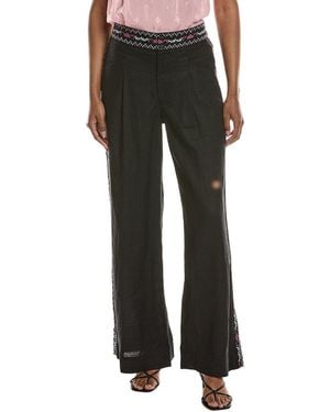 Johnny Was Gloria Linen Pant - Black