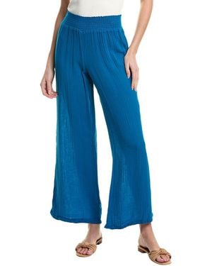 Michael Stars Susie High-Rise Wide Leg Pant - Blue