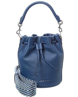 Marc Jacobs Leather Bucket Bag - Blue