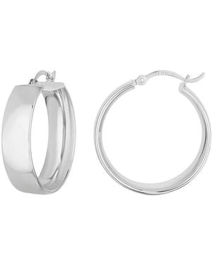 Ring Concierge 14K Hoops - White