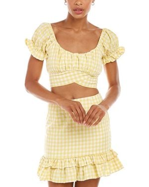 Kerrick Crop Top - Yellow