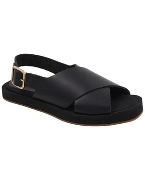 Andre Assous Pepper Leather Sandal - Black