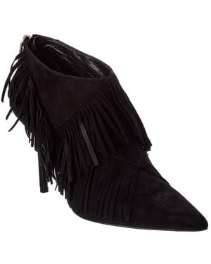 Roger Vivier Suede Bootie - Black