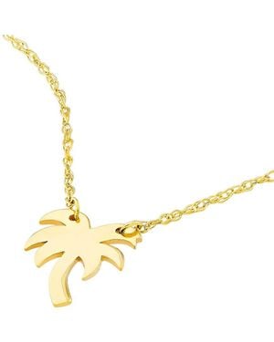HAWLEY ST 14K Nature Necklace - Metallic