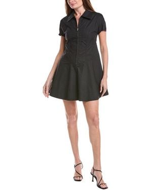 House of Harlow 1960 Britney Zip Front Shirtdress - Black