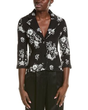 Minnie Rose Floral Blazer - Black