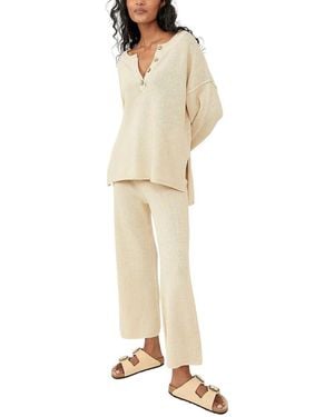 BELLA DESERT 2Pc Jumper & Pant Set - Natural