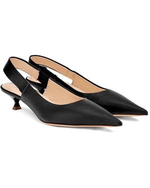 Agl Attilio Giusti Leombruni Lenor Leather Sling Back - Black