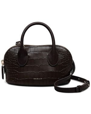 Radley The Muriel Micro Ziptop Grab Leather Tote - Black