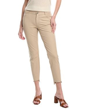 Lafayette 148 New York Mercer Step Hem Jean - Natural