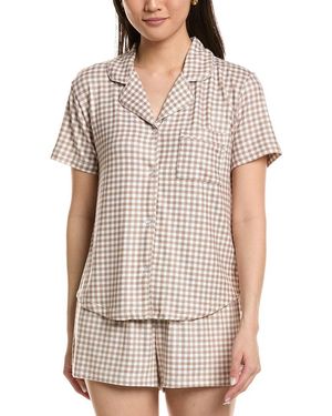 Z Supply Amy Gingham Top - Natural