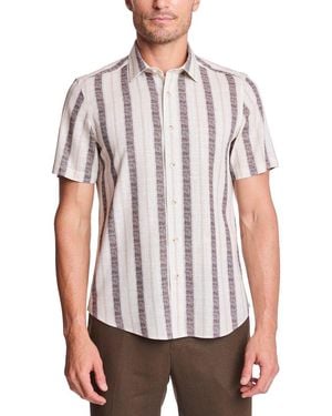 Paisley & Gray Sawyer Linen-Blend Shirt - White
