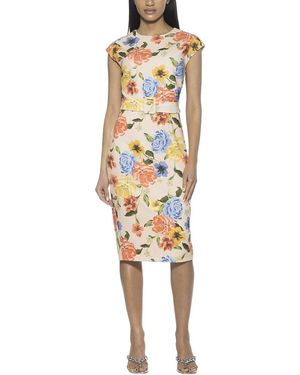 Alexia Admor Blossom Sheath Dress - Metallic