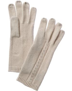 Portolano Cashmere Yogi Ivory Gloves - White