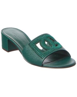Dolce & Gabbana Dg Leather Sandal - Green