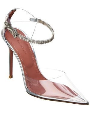AMINA MUADDI Ursina Vinyl & Leather Pump - Pink