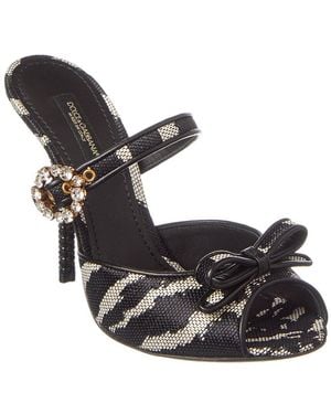 Dolce & Gabbana Dg Logo Sandal - Black