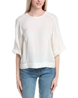 Johnny Was Drop Shoulder Top - White