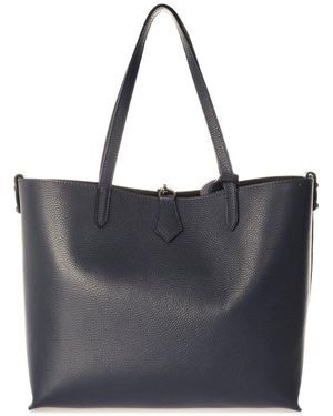 Italian Leather Shoulder Bag - Black