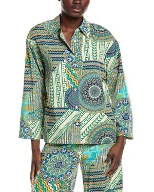 Gracia Printed Blouse - Green