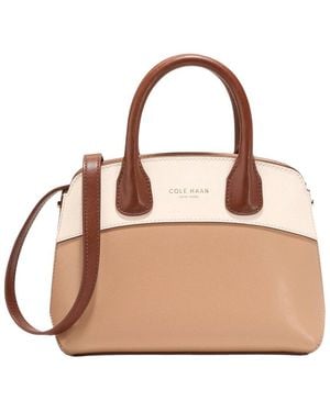 Cole Haan The Lady Small Leather Satchel - Brown