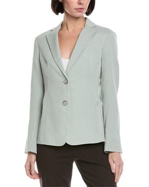 Akris Lavino Silk & Wool-Blend Blazer - Grey